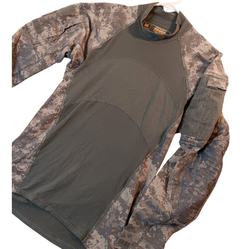 Massif Army Combat Shirt FR M Green Multi Camo Crew Tactical Gorecorp Military